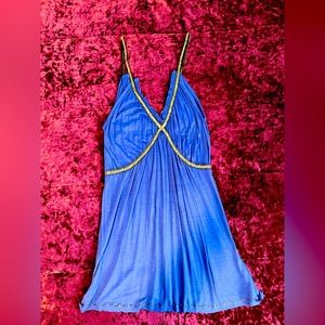 Religion Blue Beaded Tank Top